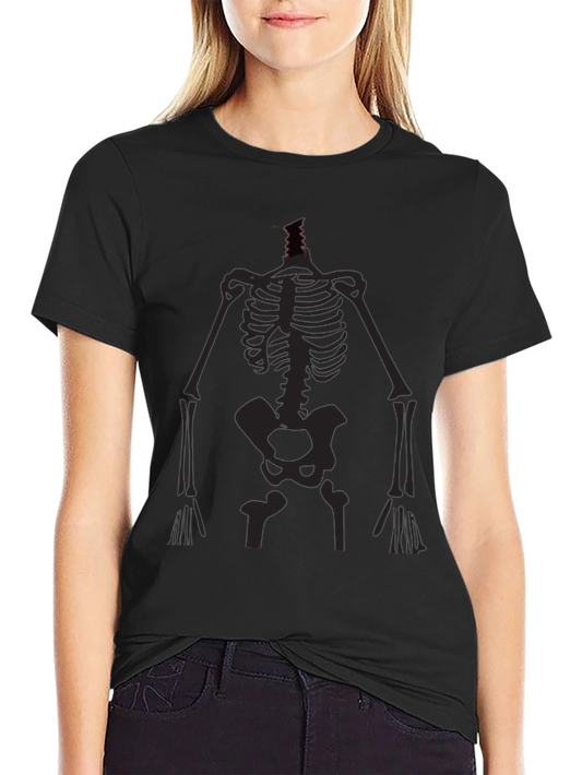 Mens Skeleton Graphic Tee - Black