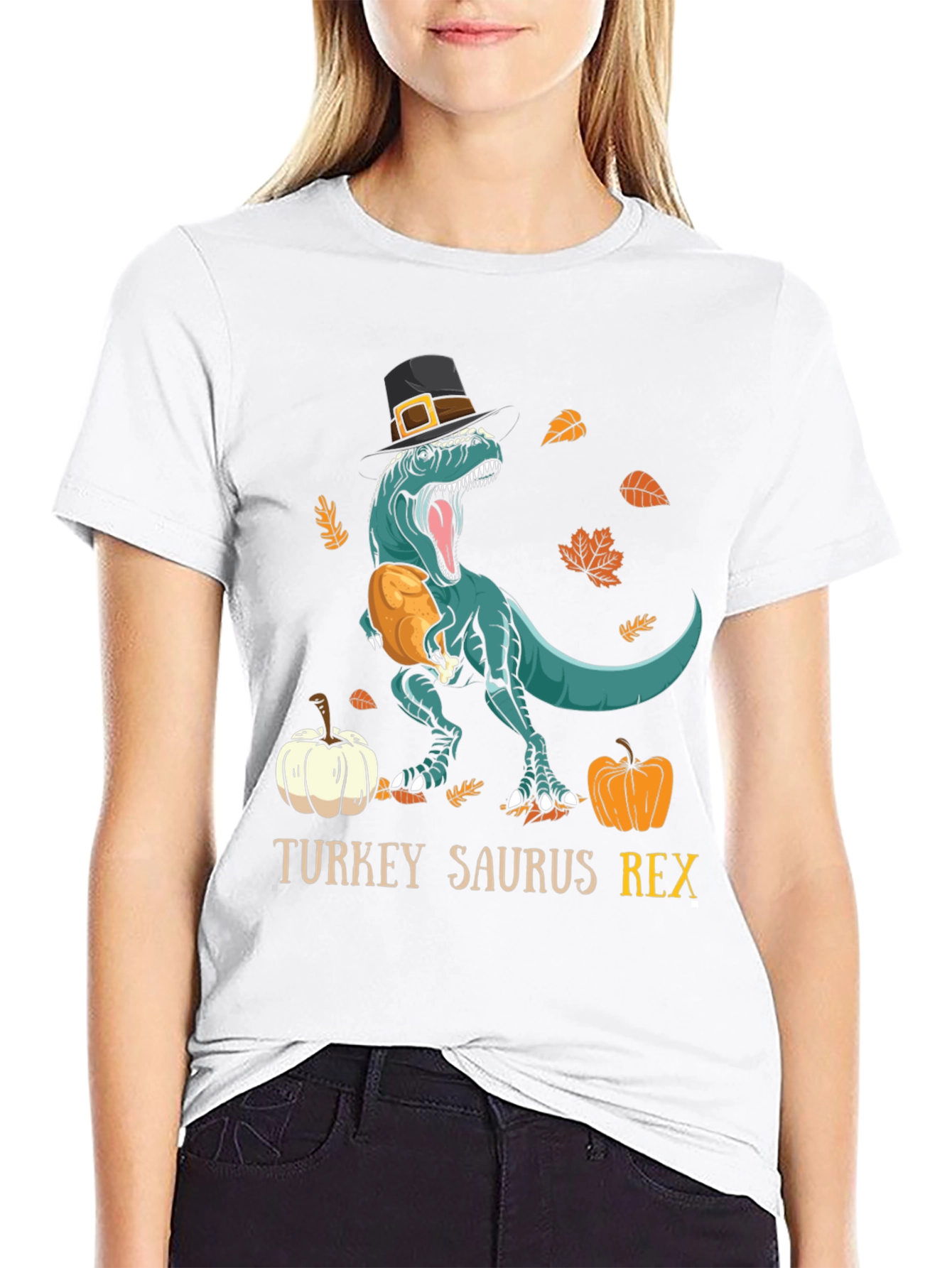 Turkey Saurus Rex Thanksgiving T-Shirt