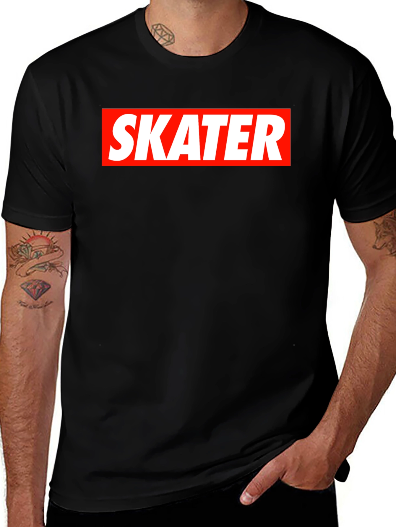 Skater Tee - Classic Box Logo Style