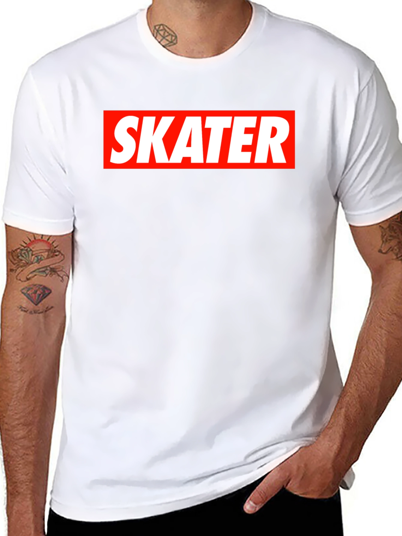 Skater Tee - Classic Box Logo Style