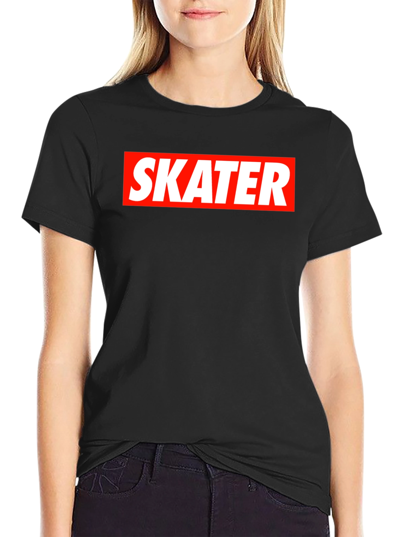 Skater Tee - Classic Box Logo Style