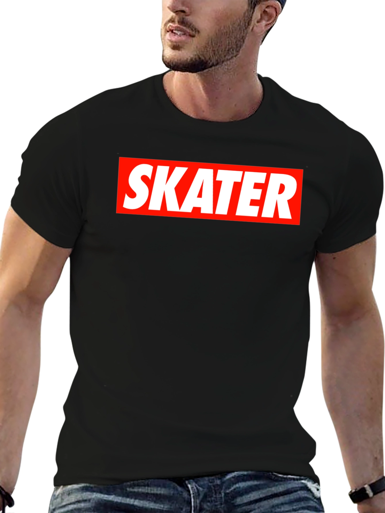 Skater Tee - Classic Box Logo Style