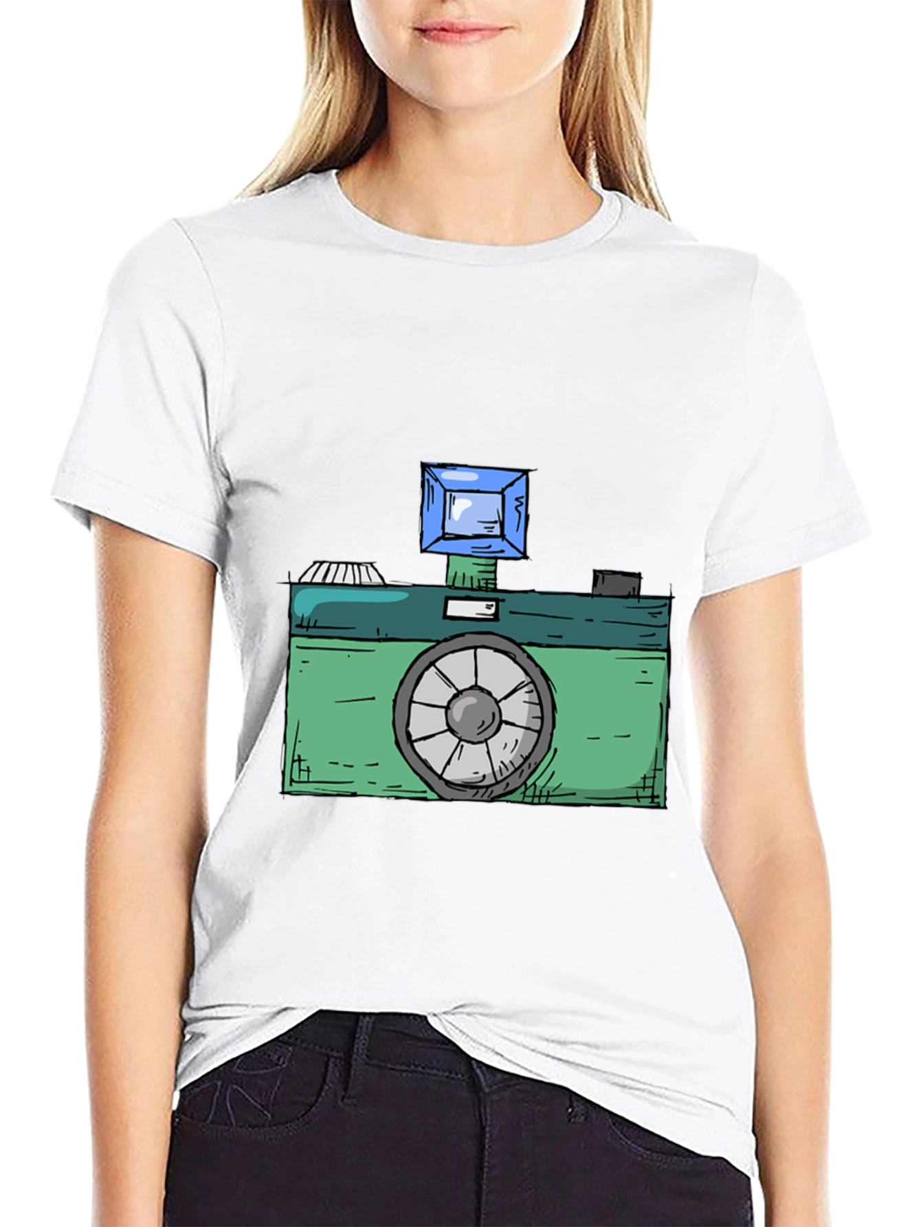 Retro Camera Graphic Tee - Classic Cool Style