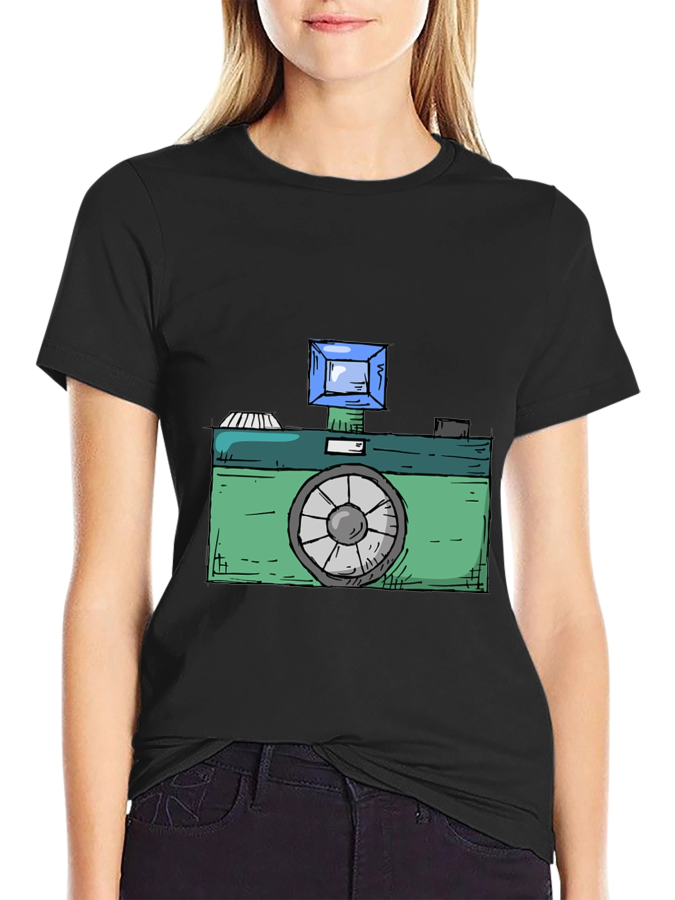 Retro Camera Graphic Tee - Classic Cool Style