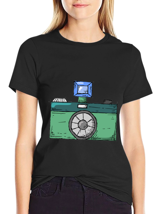 Retro Camera Graphic Tee - Classic Cool Style