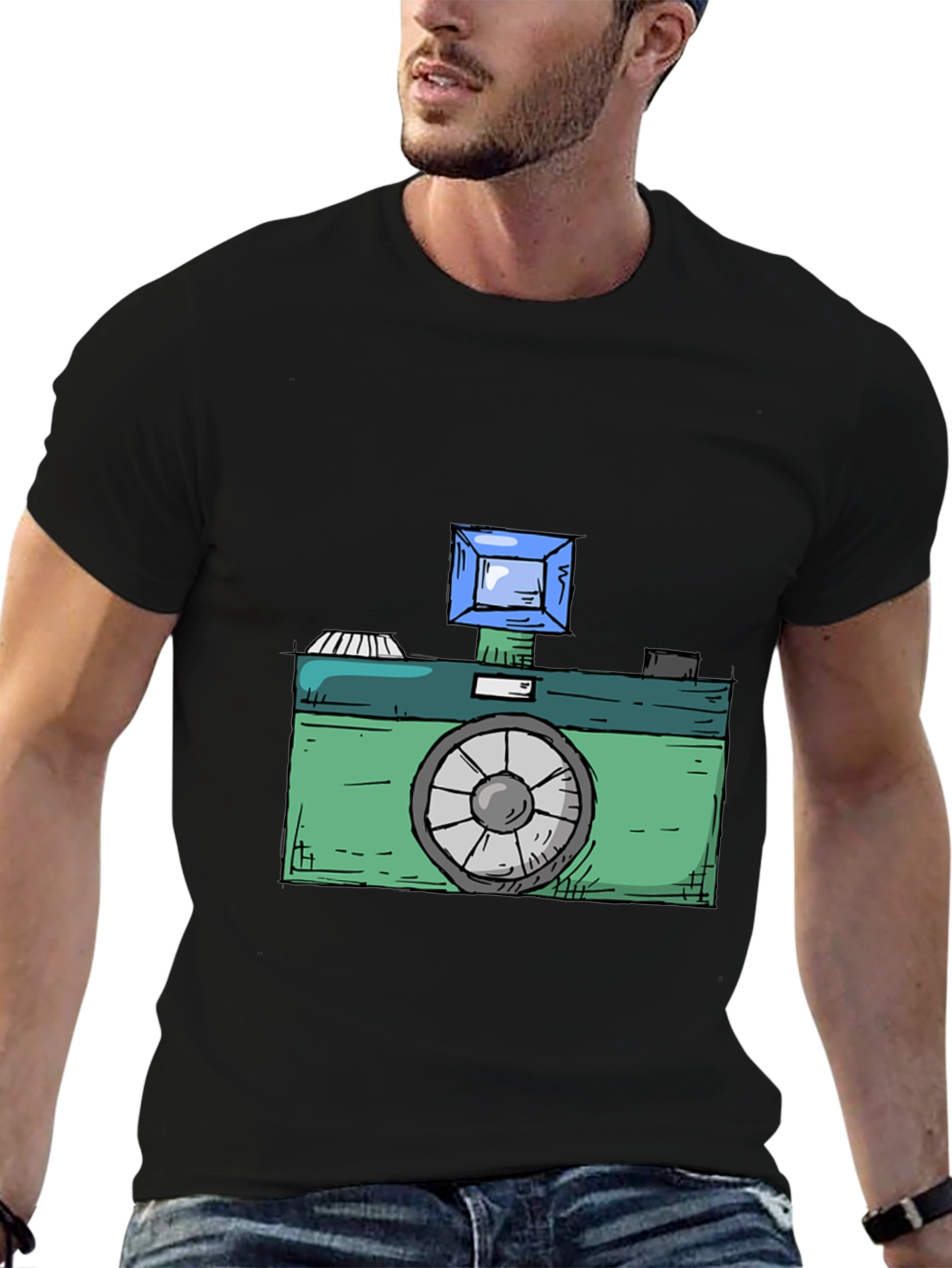 Retro Camera Graphic Tee - Classic Cool Style