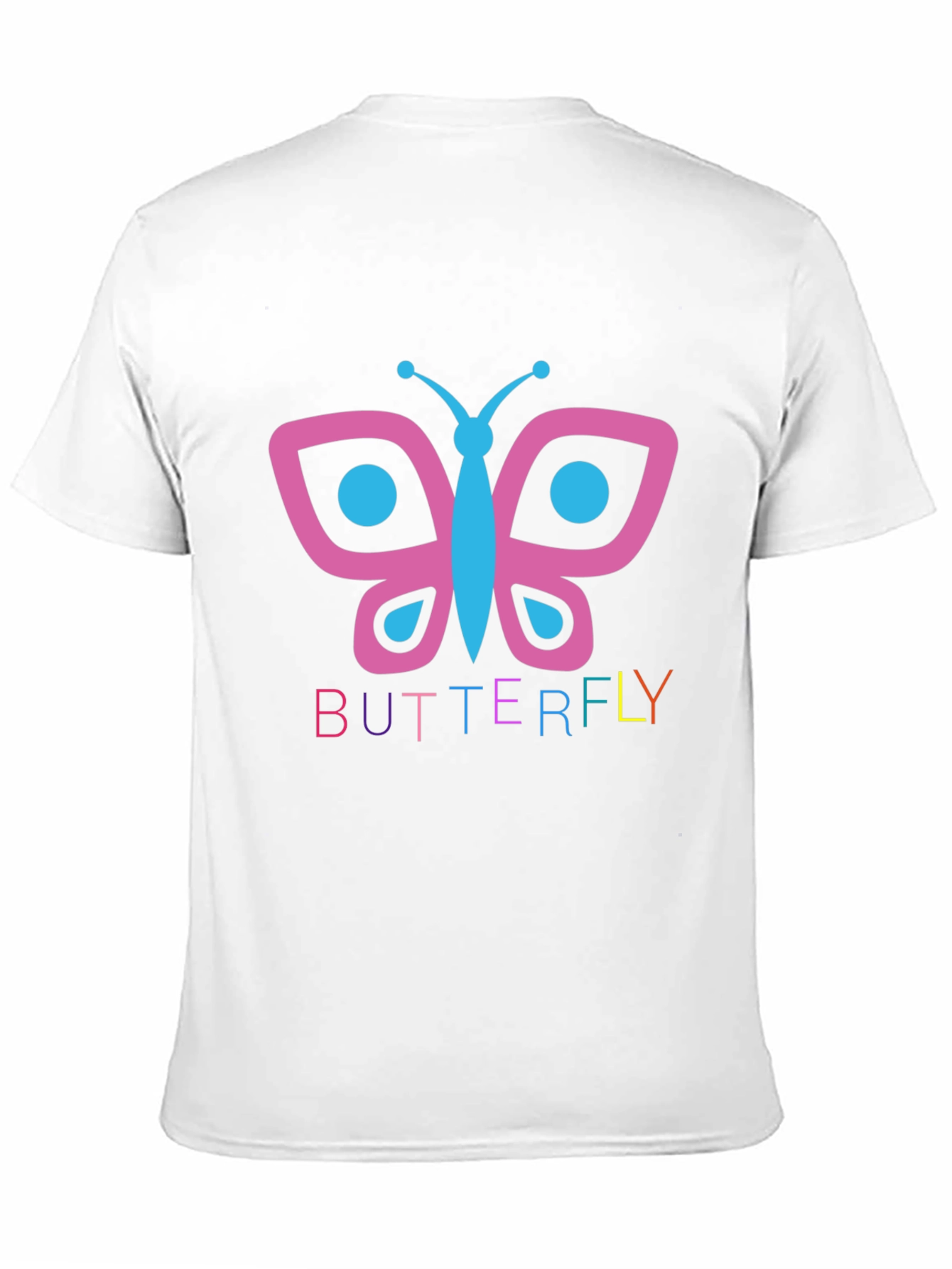 Butterfly Graphic Tee - Black Cotton T-Shirt