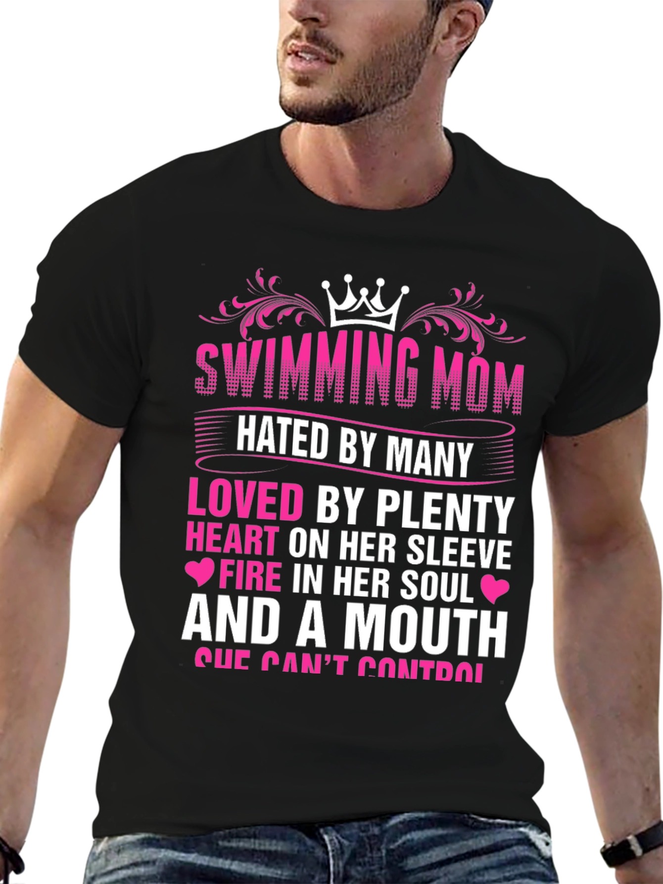 Swimming Mom Graphic T-Shirt