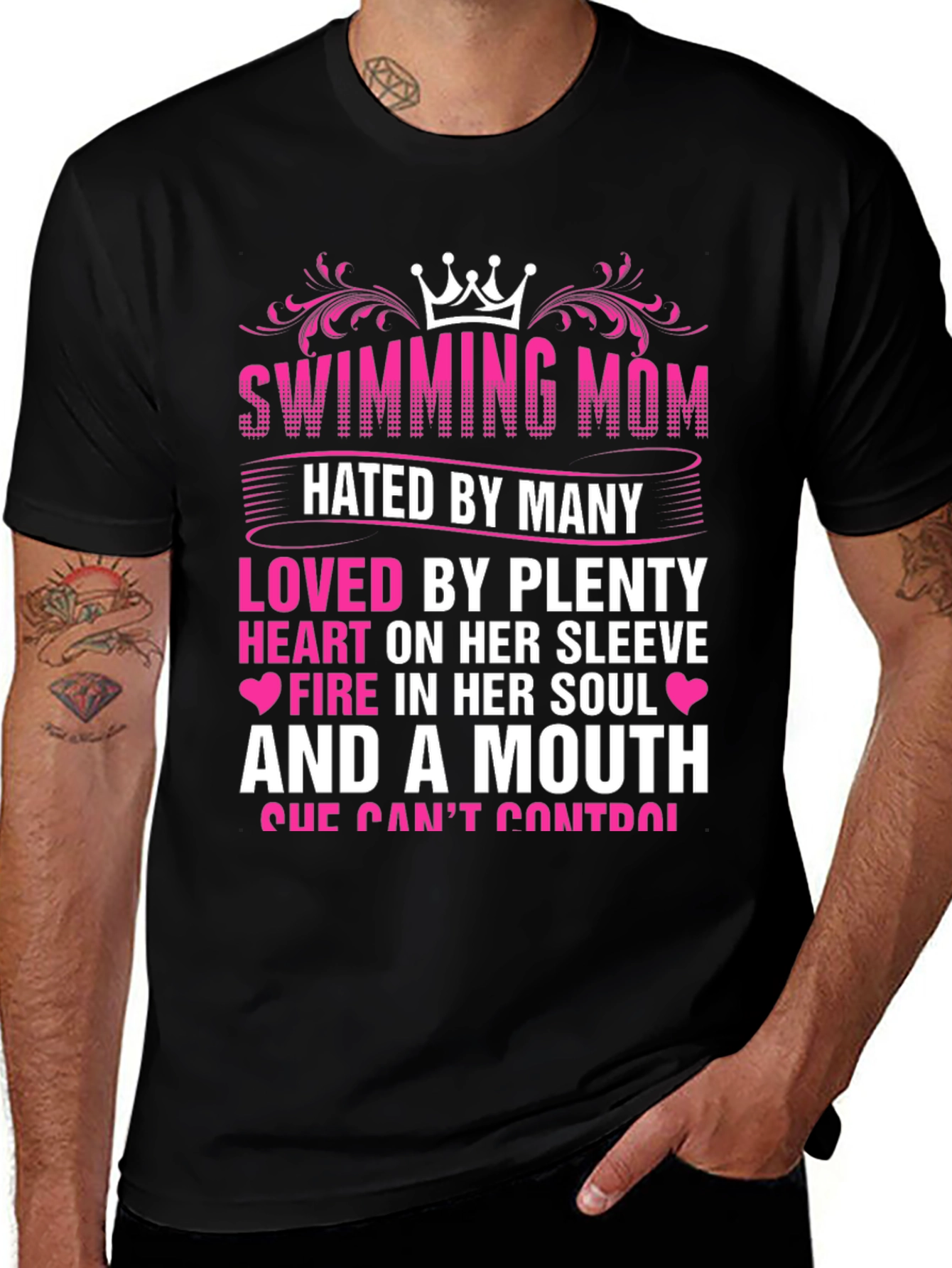 Swimming Mom Graphic T-Shirt