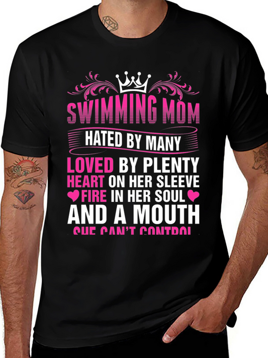 Swimming Mom Graphic T-Shirt