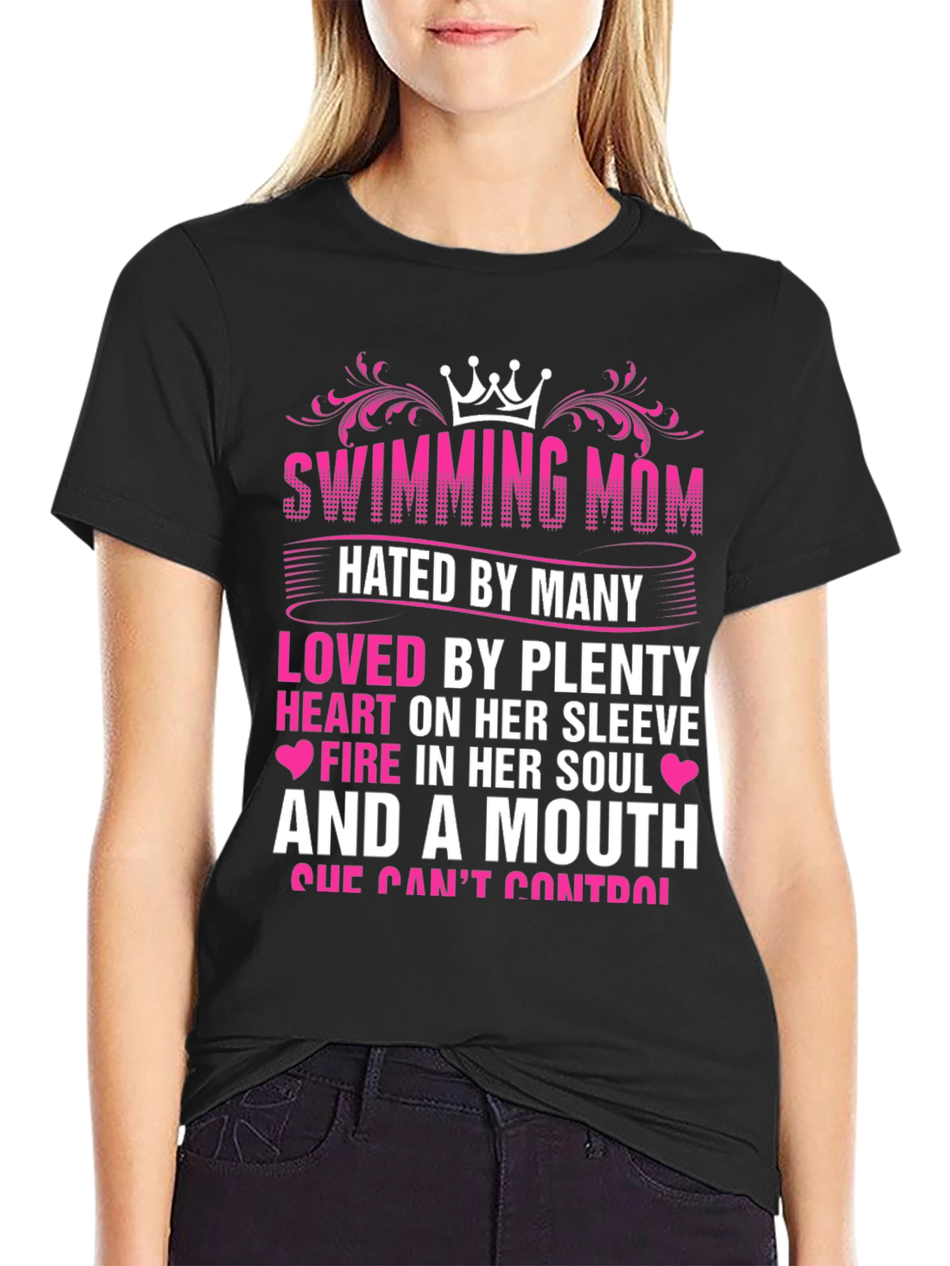 Swimming Mom Graphic T-Shirt