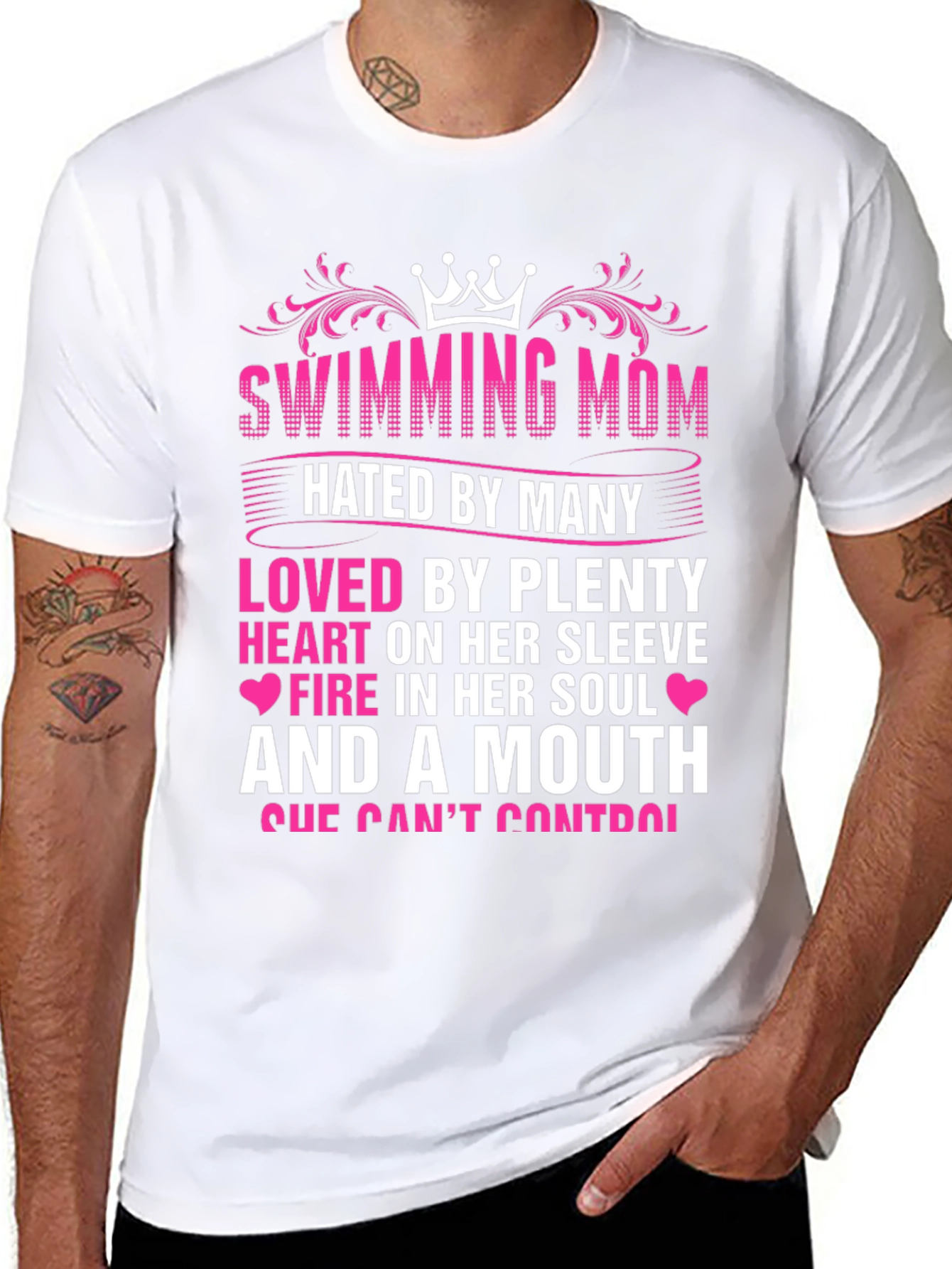 Swimming Mom Graphic T-Shirt