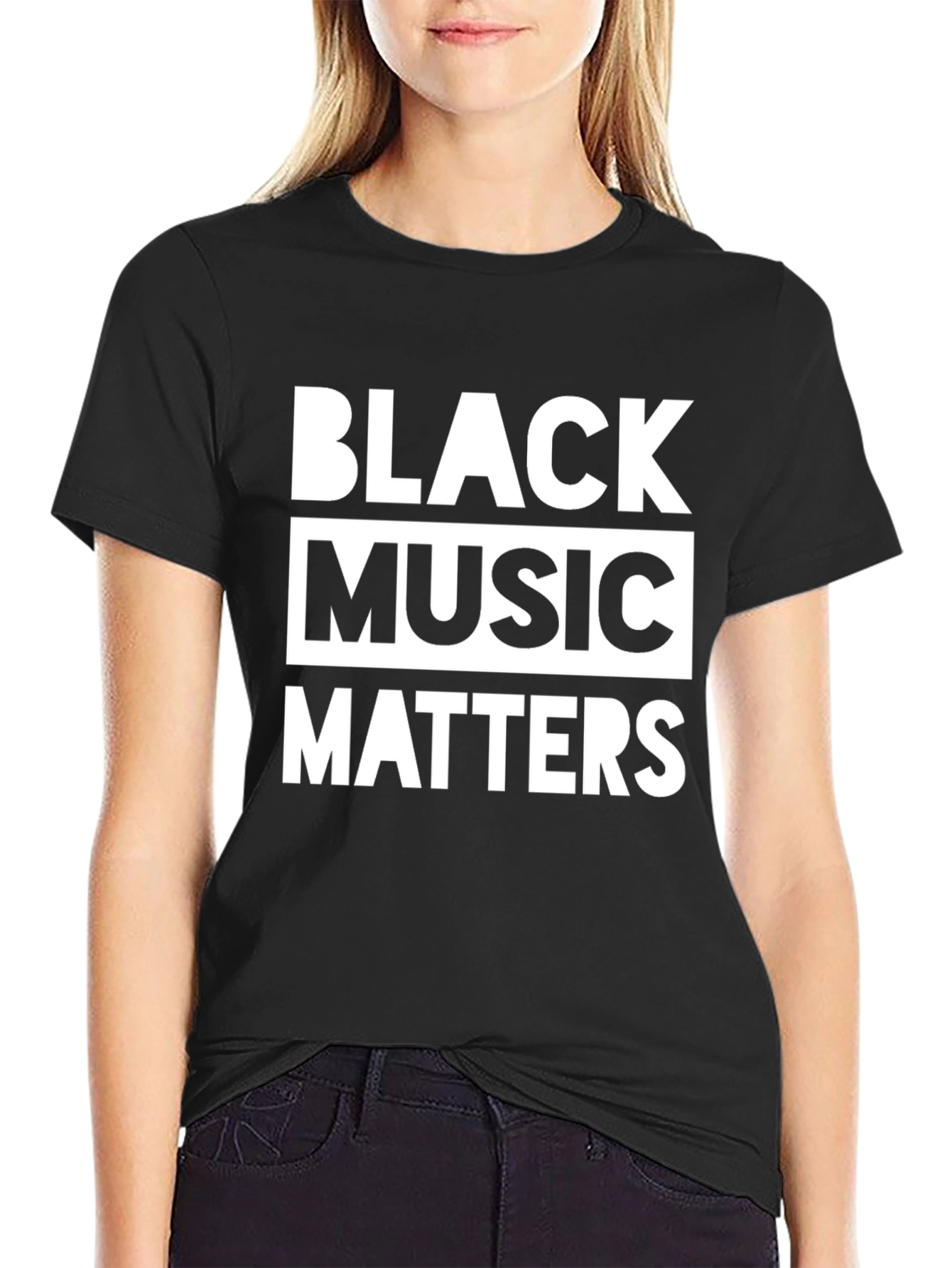 Black Music Matters Graphic Tee - Stylish Statement Shirt