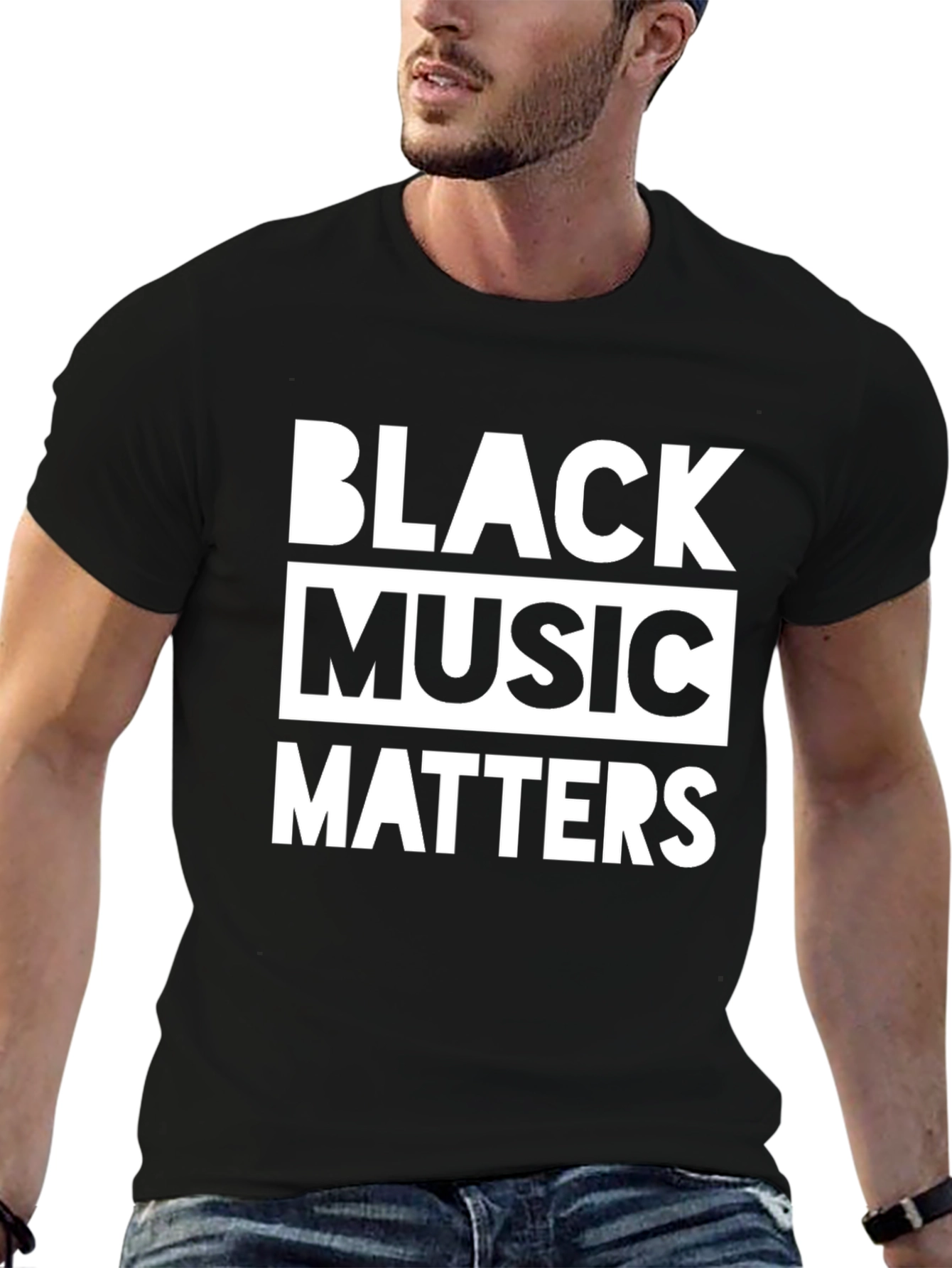 Black Music Matters Graphic Tee - Stylish Statement Shirt