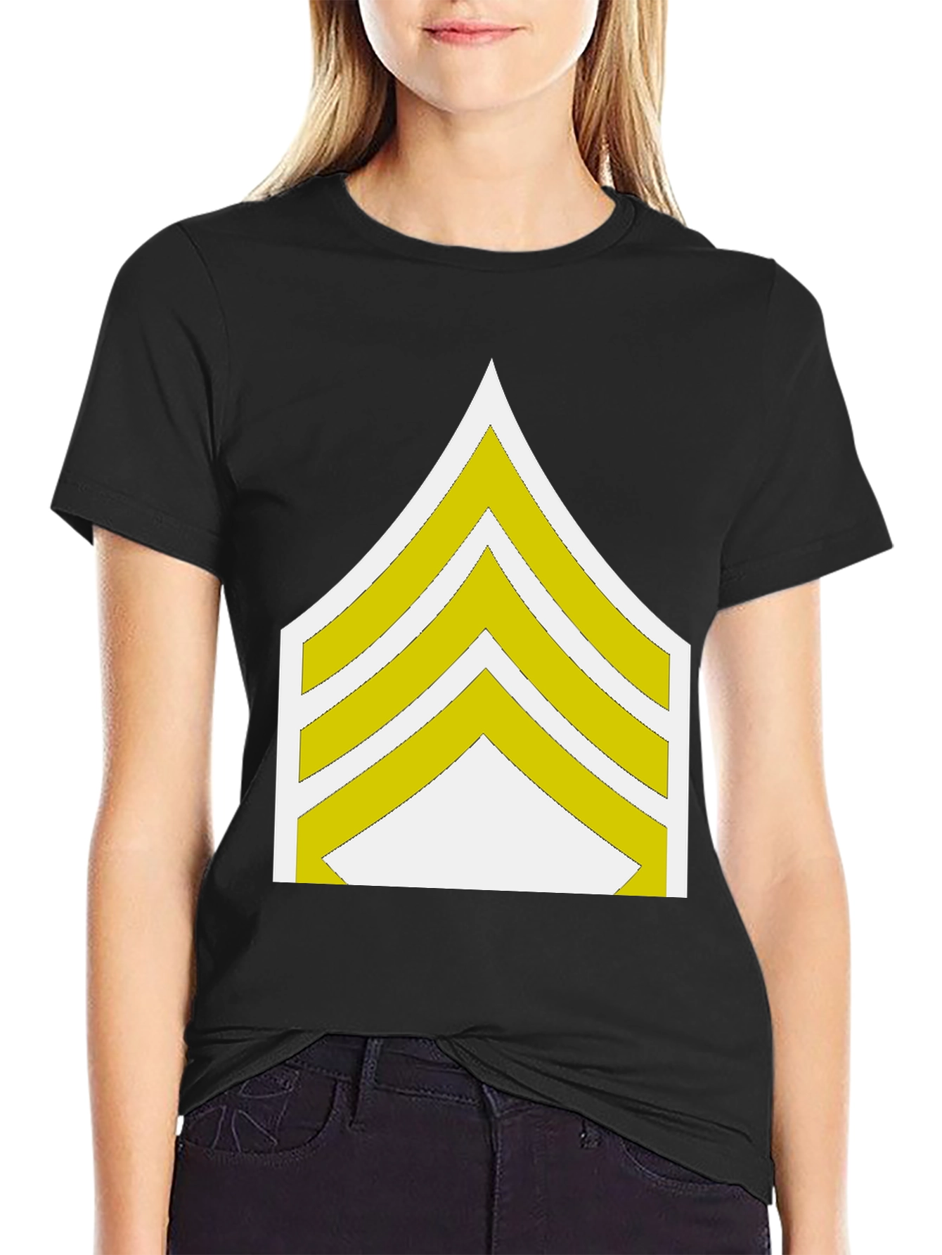 Sergeant Stripes Graphic Tee - Military Style