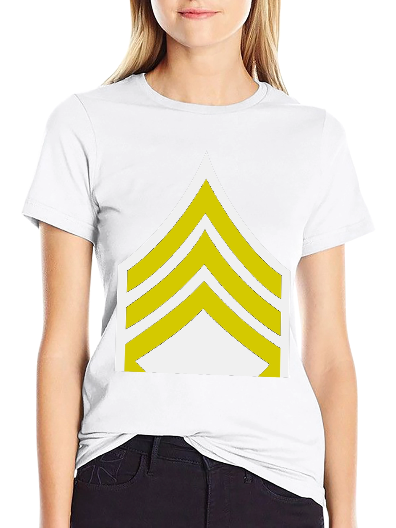 Sergeant Stripes Graphic Tee - Military Style