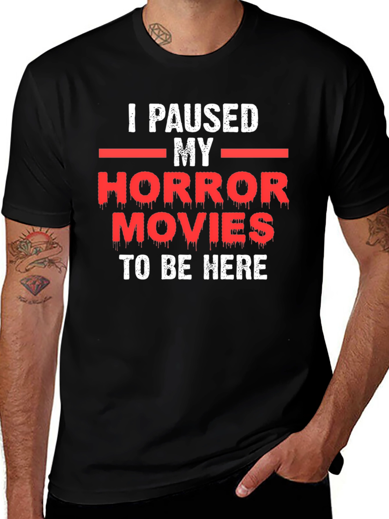 Horror Movie Pause T-Shirt