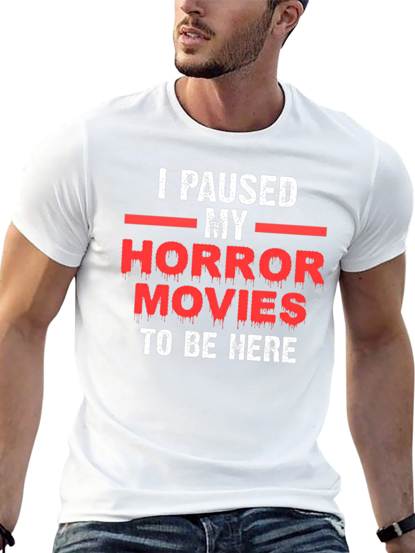 Horror Movie Pause T-Shirt