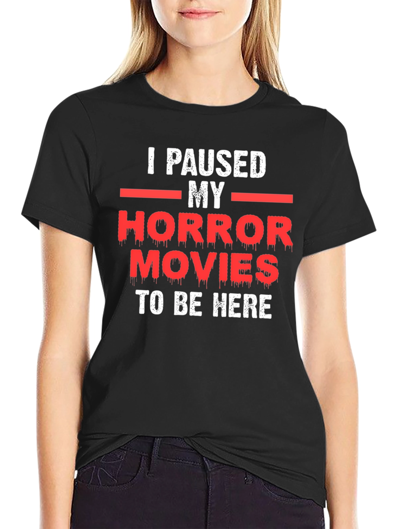 Horror Movie Pause T-Shirt