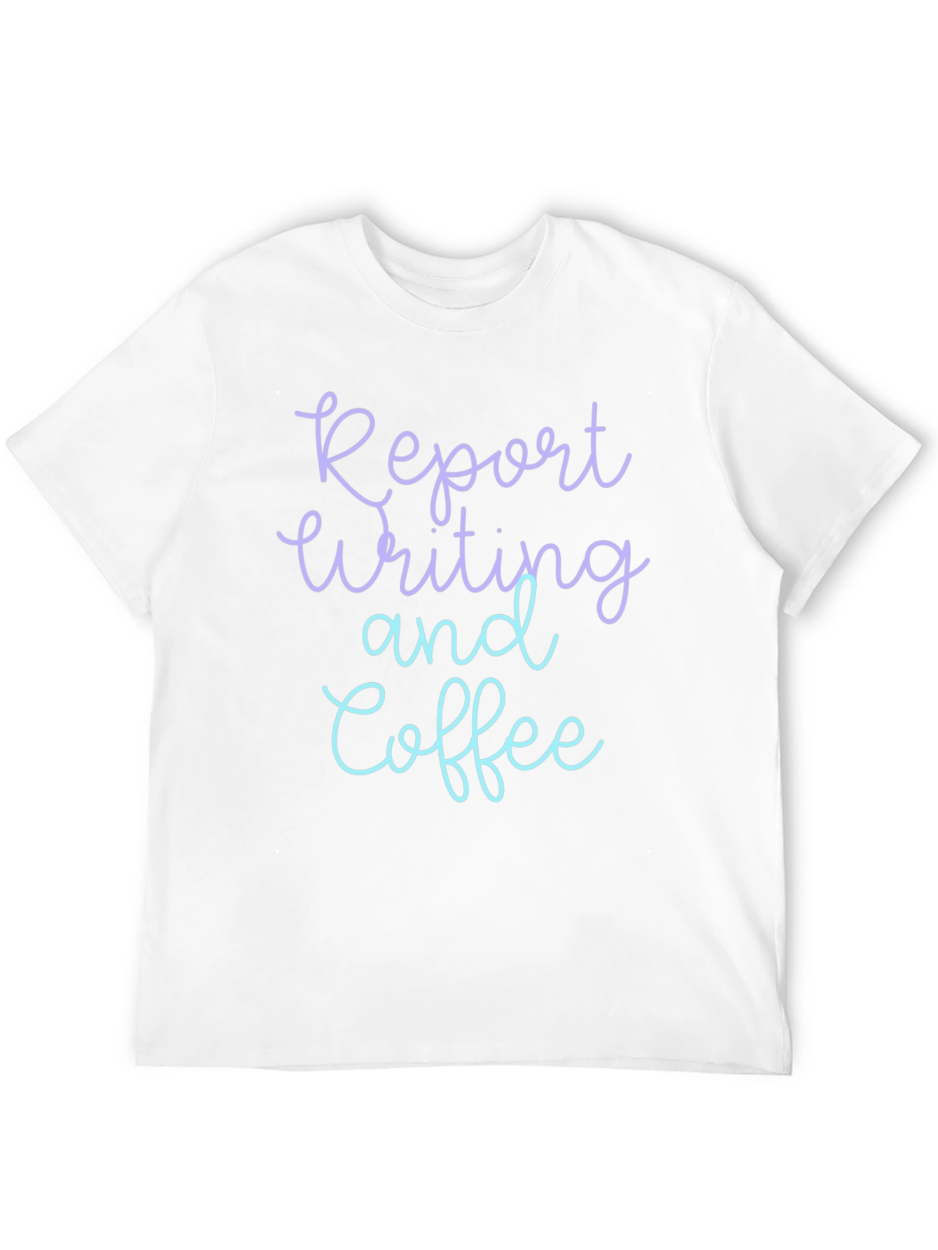 Report Writing and Coffee Black T-Shirt