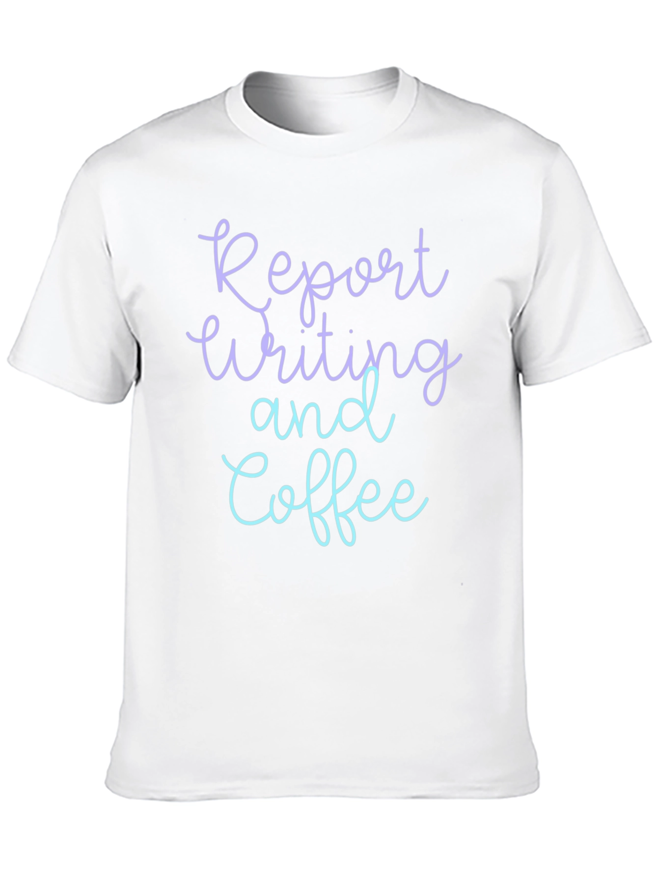 Report Writing and Coffee Black T-Shirt