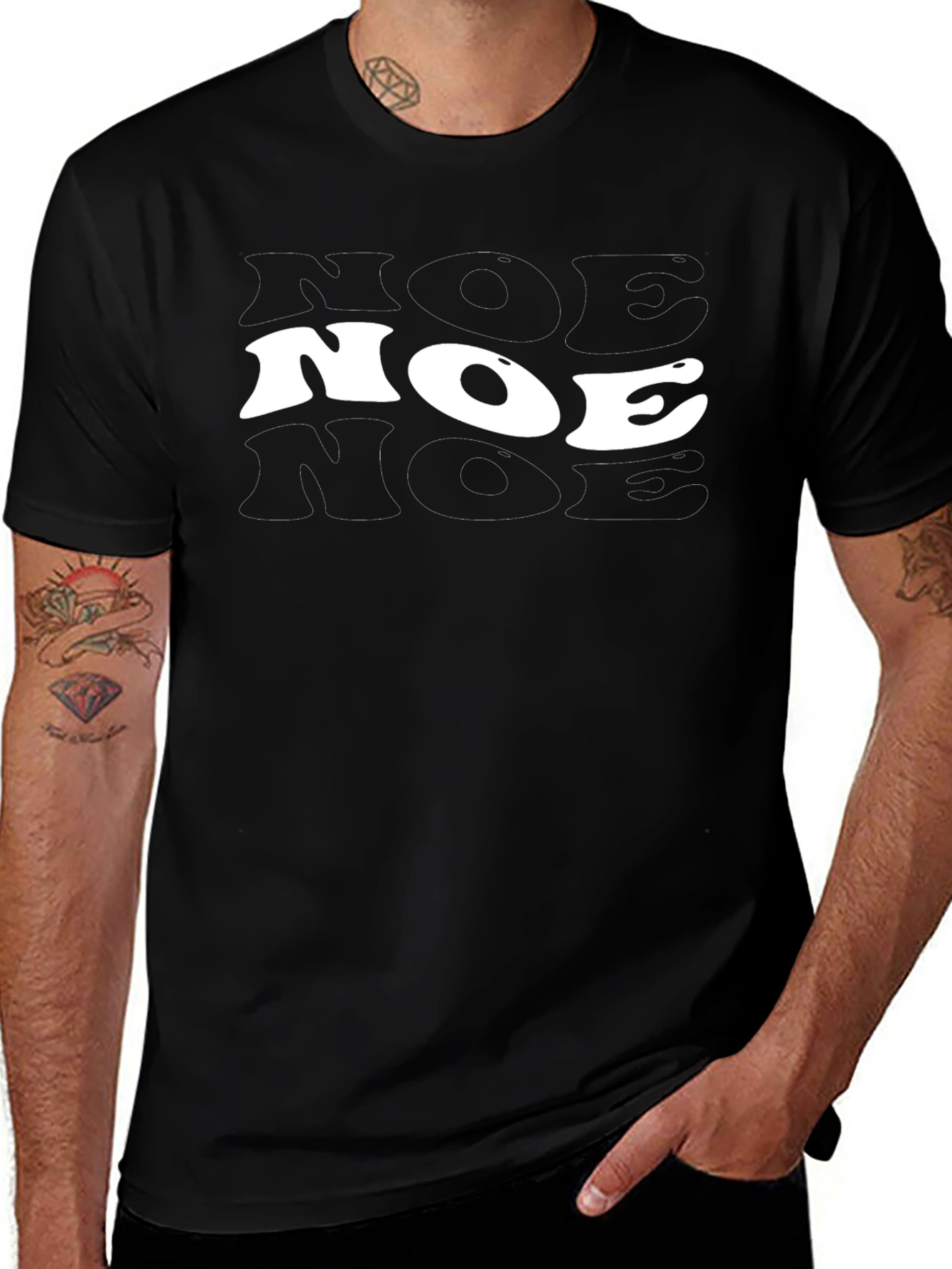 Funky NOE T-Shirt - Retro Style Graphic Tee