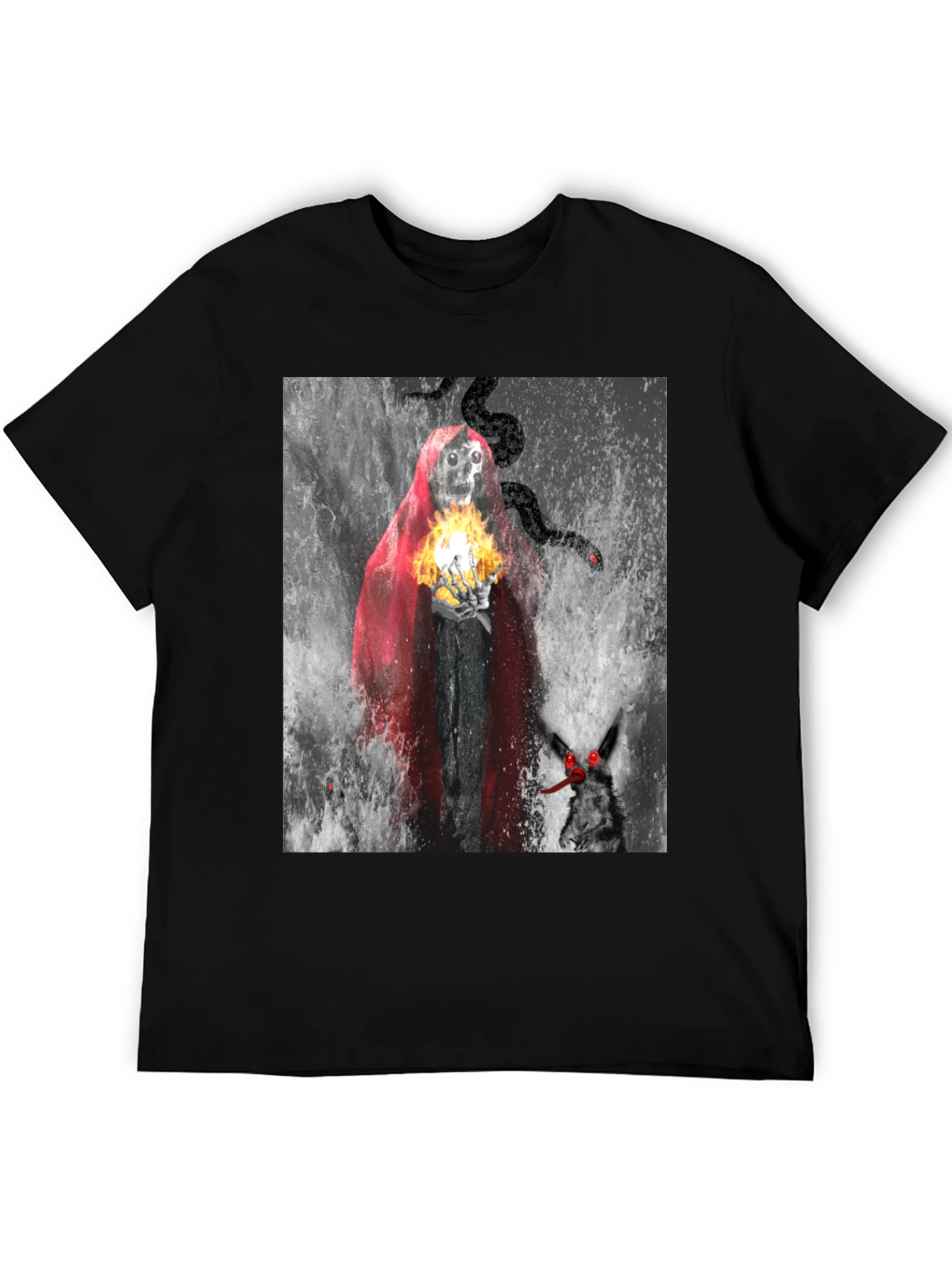 Grim Reaper T-Shirt - Dark Fantasy Design