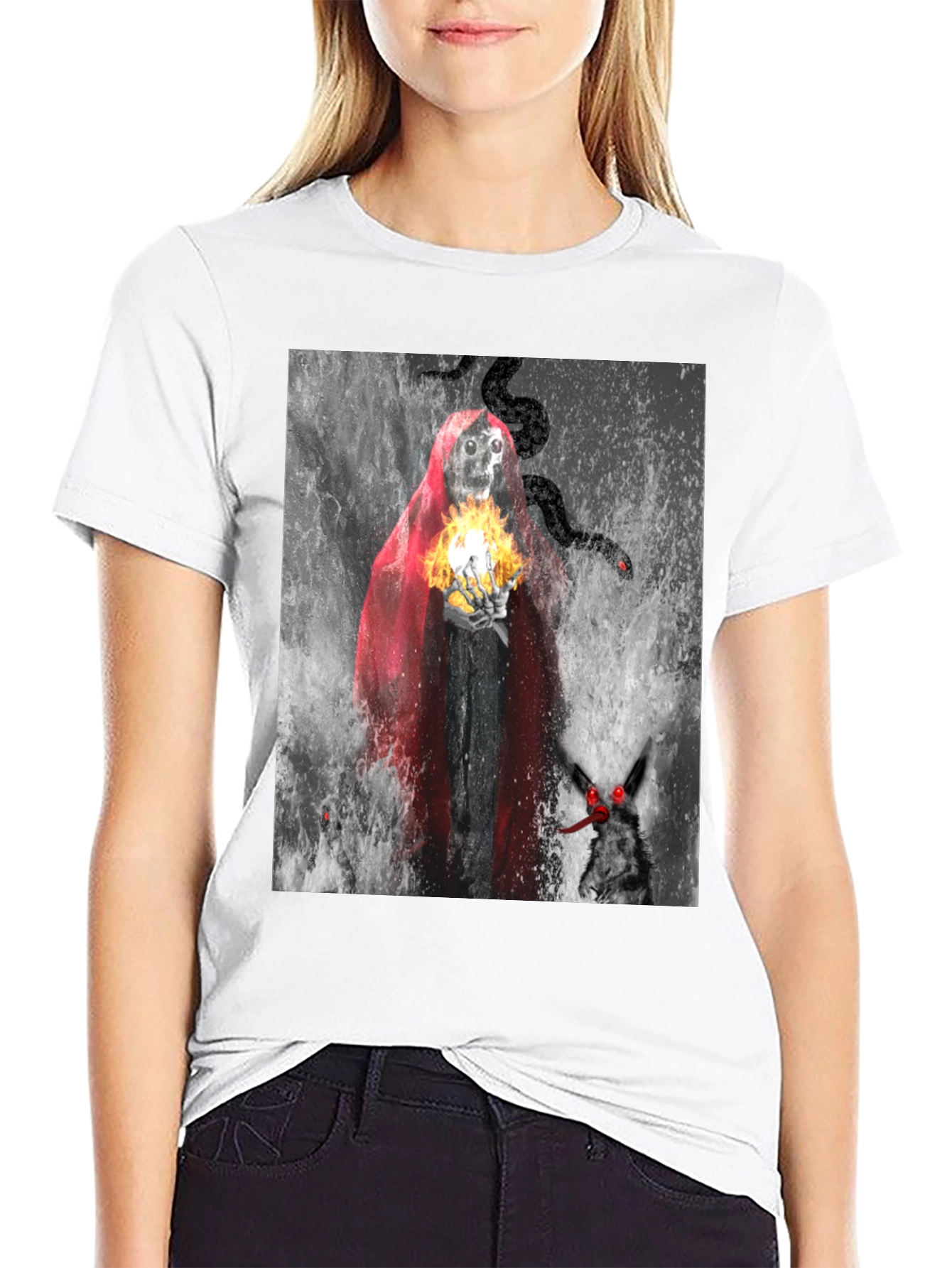 Grim Reaper T-Shirt - Dark Fantasy Design