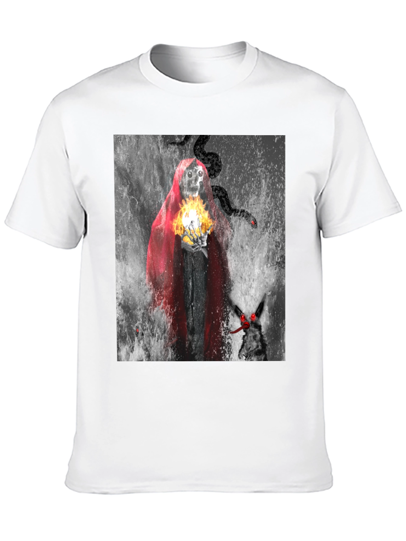 Grim Reaper T-Shirt - Dark Fantasy Design