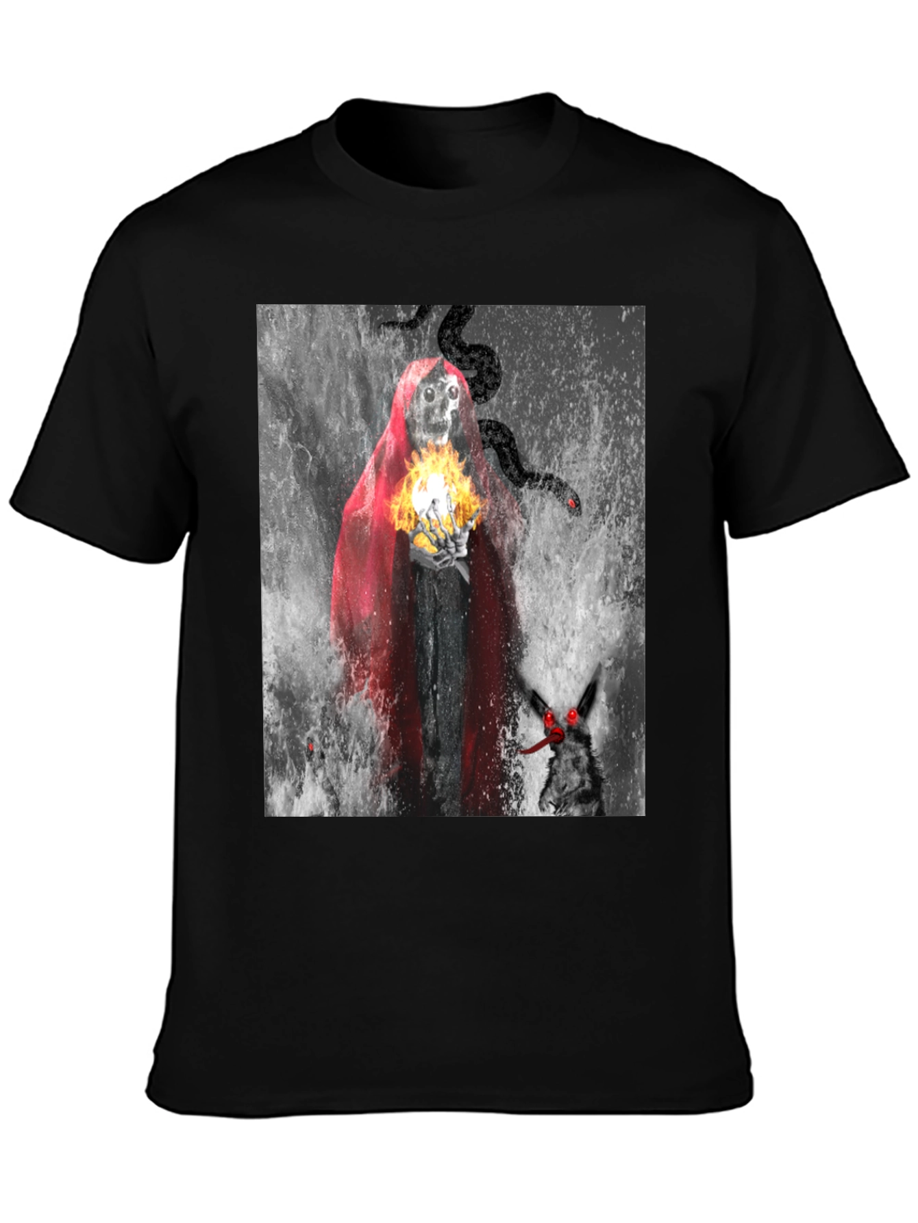Grim Reaper T-Shirt - Dark Fantasy Design