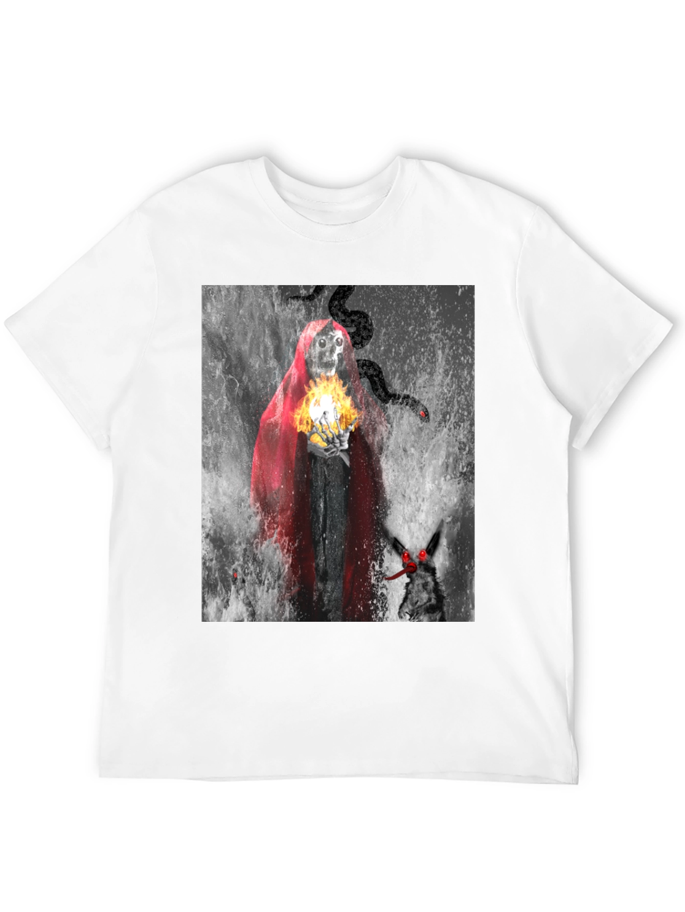 Grim Reaper T-Shirt - Dark Fantasy Design