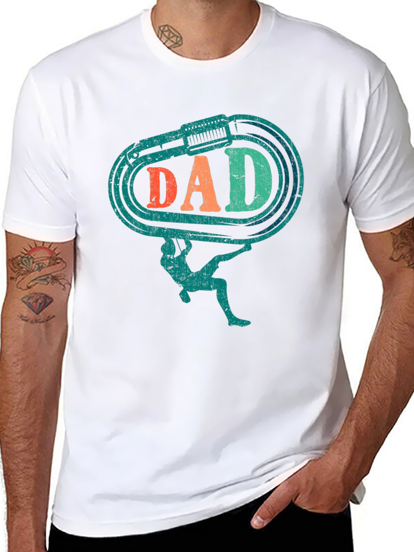 DAD Climbing T-Shirt Black Tee