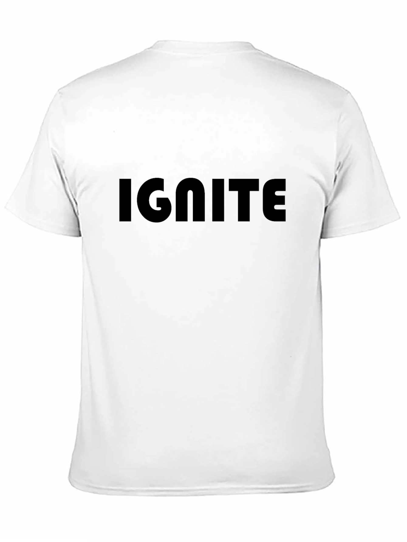 Ignite Black T-Shirt - Bold Graphic Tee
