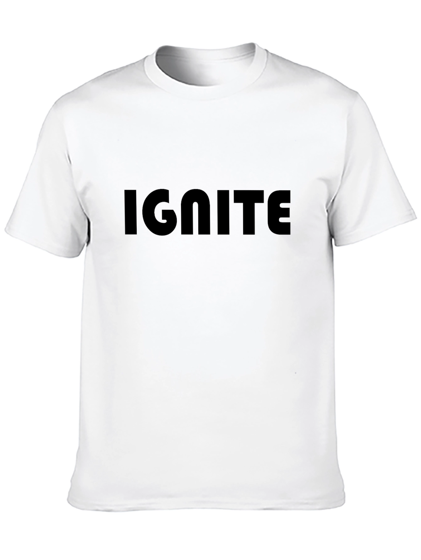 Ignite Black T-Shirt - Bold Graphic Tee