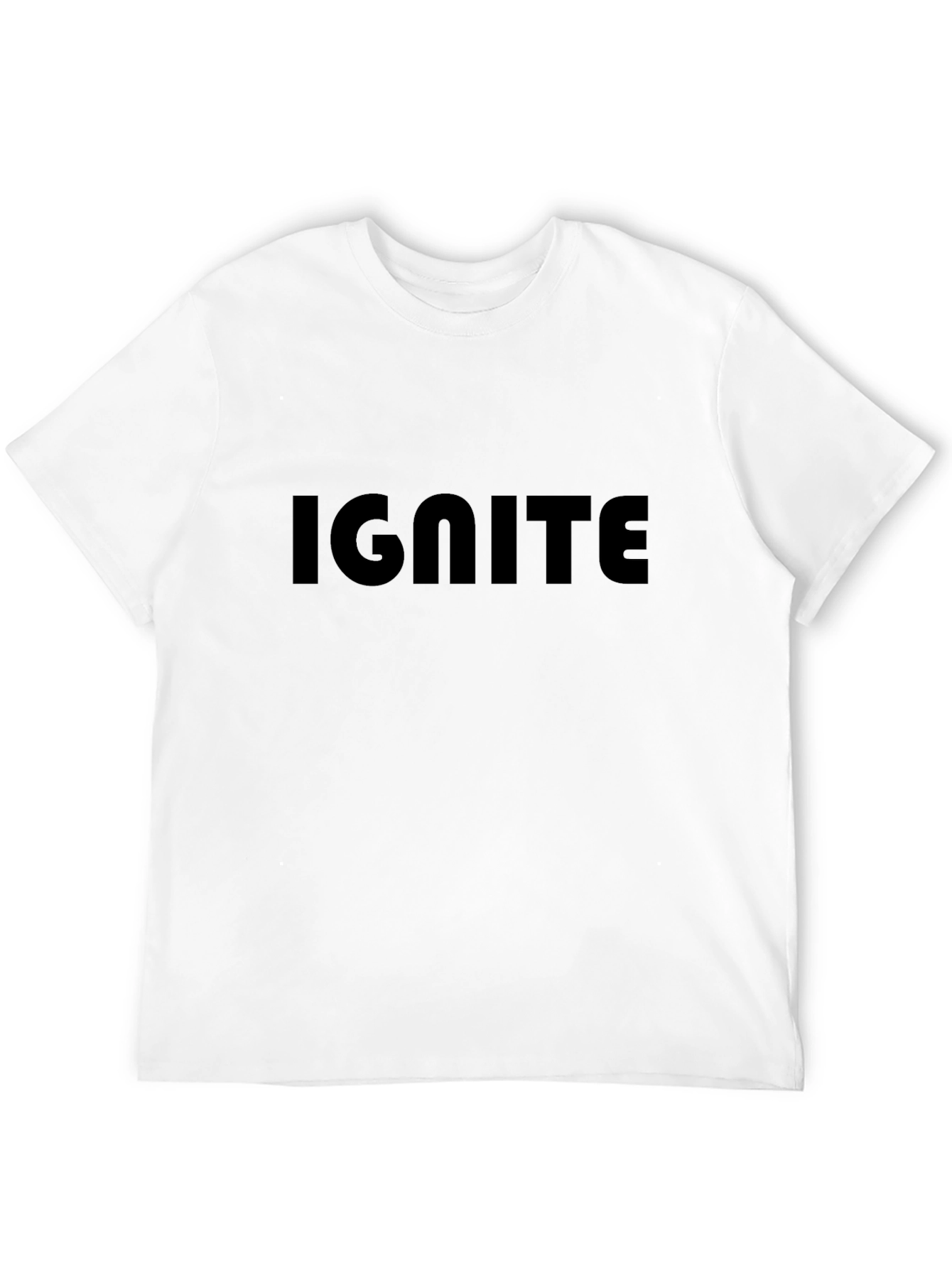 Ignite Black T-Shirt - Bold Graphic Tee
