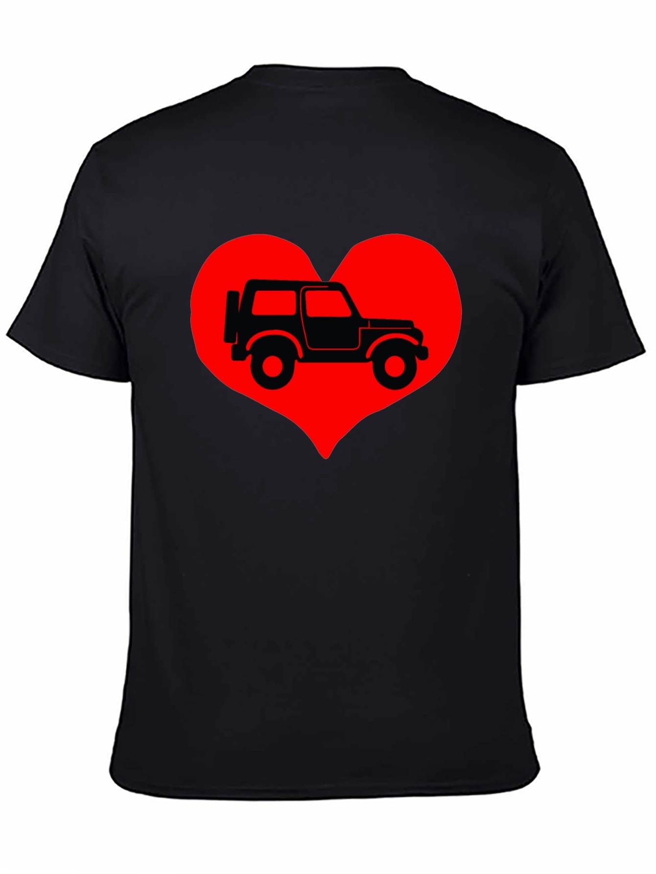 Jeep Heart T-Shirt - Classic Car Lover Tee