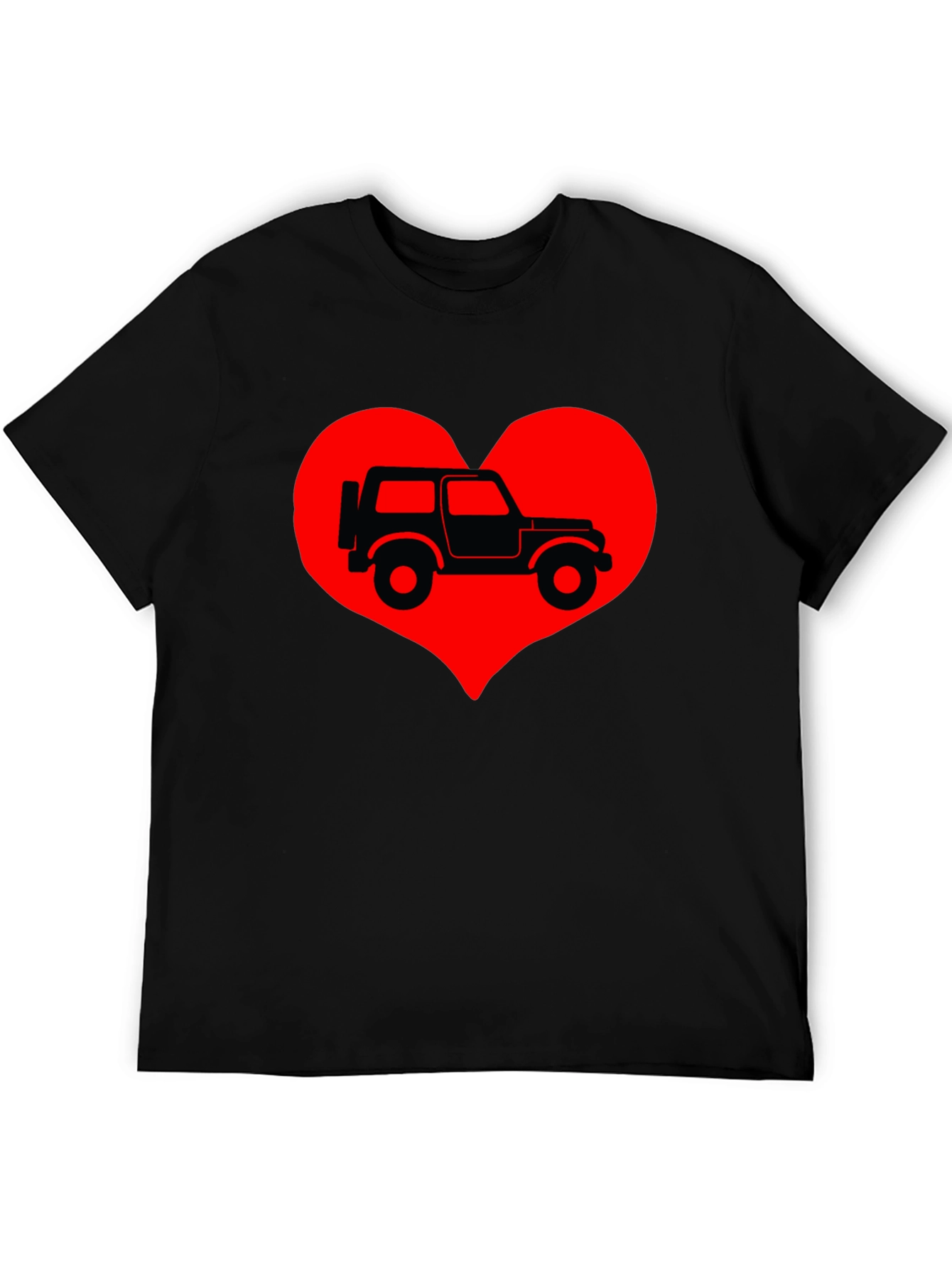 Jeep Heart T-Shirt - Classic Car Lover Tee