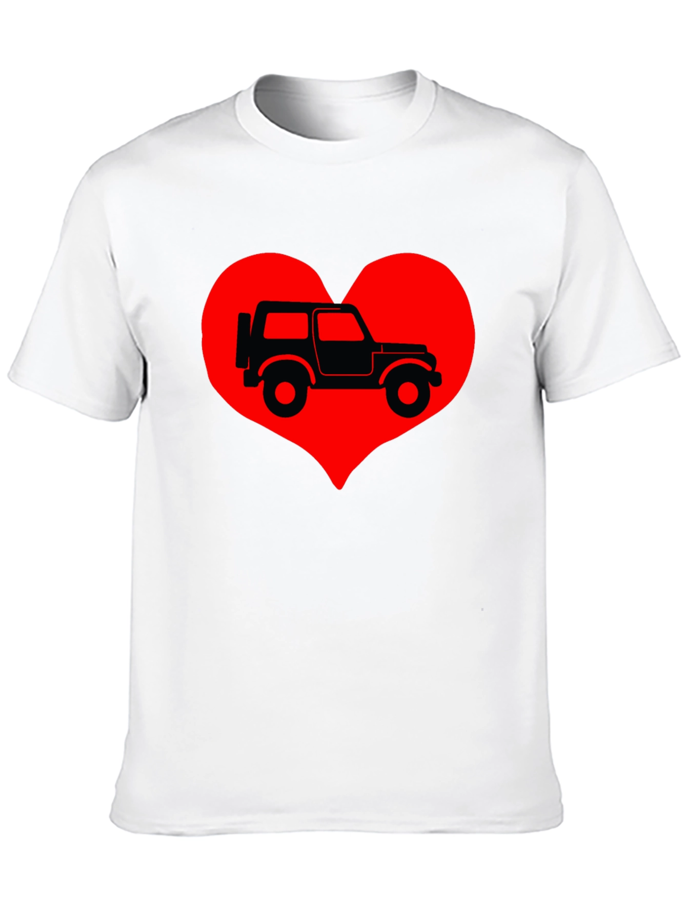 Jeep Heart T-Shirt - Classic Car Lover Tee