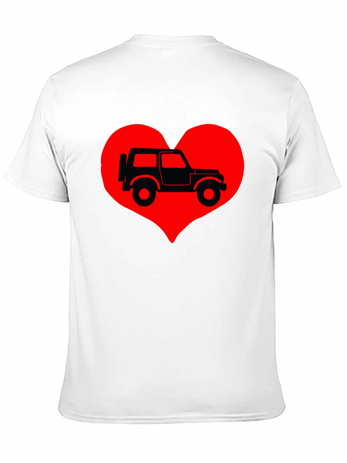 Jeep Heart T-Shirt - Classic Car Lover Tee