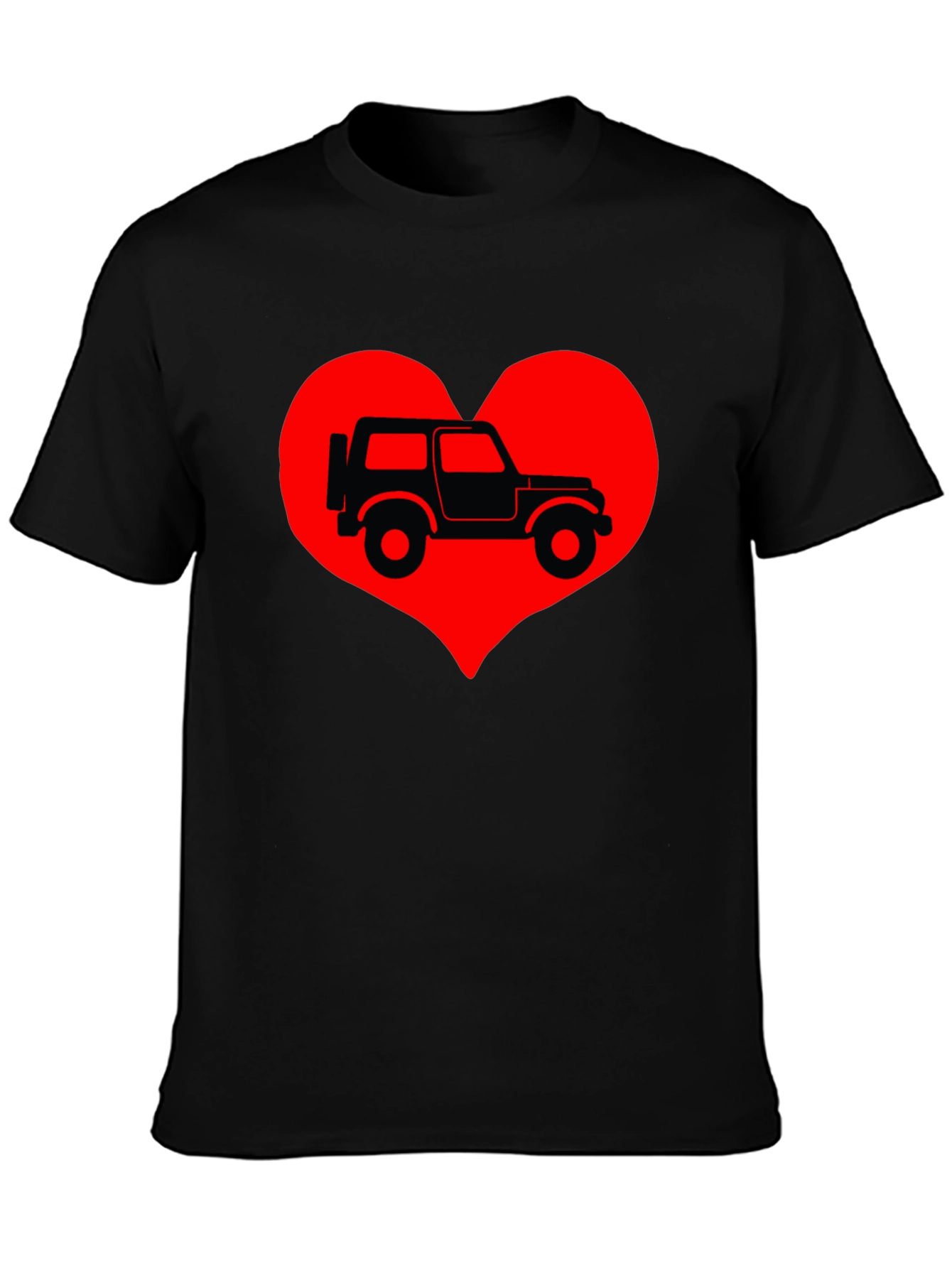 Jeep Heart T-Shirt - Classic Car Lover Tee