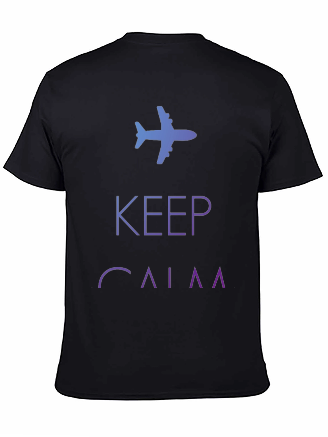 Keep Calm and Fly Black T-Shirt
