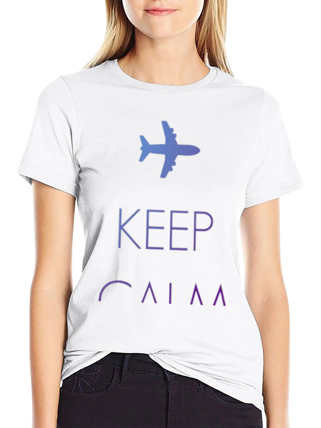 Keep Calm and Fly Black T-Shirt