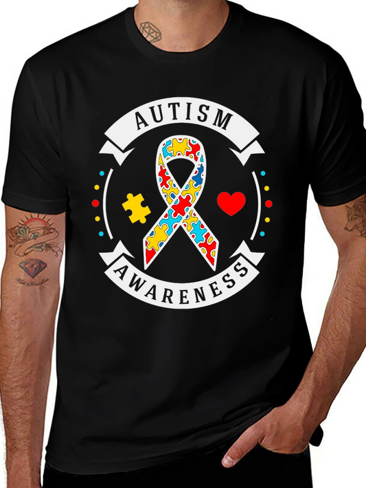 Autism Awareness Ribbon T-Shirt - Support & Show You Care