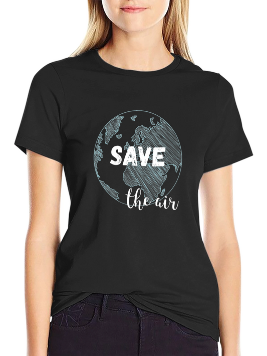 Save the Air Graphic Tee - Earth Awareness T-Shirt