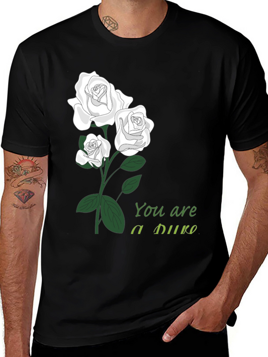 Floral You are a Duke Black T-Shirt