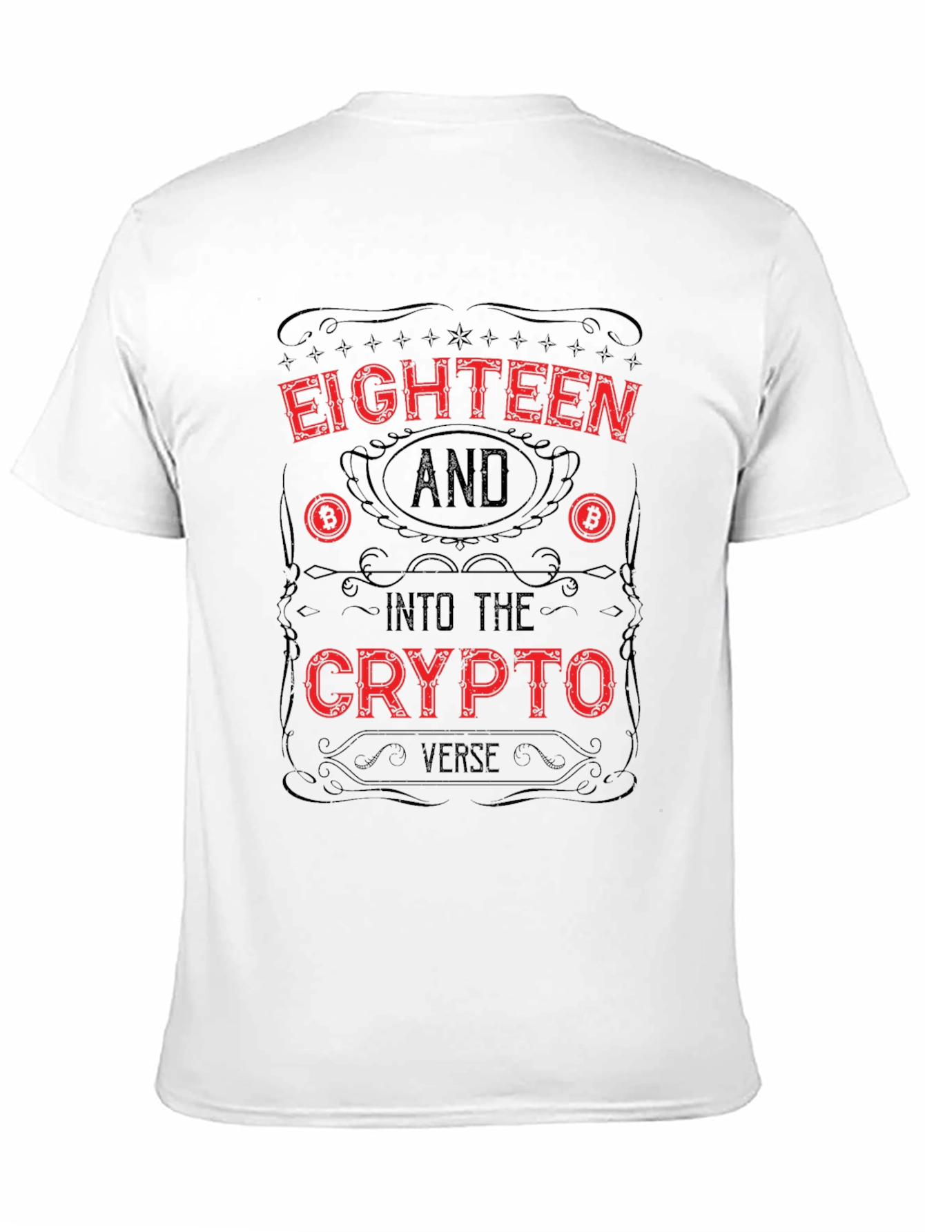 Eighteen & Into the Crypto Verse Black T-Shirt