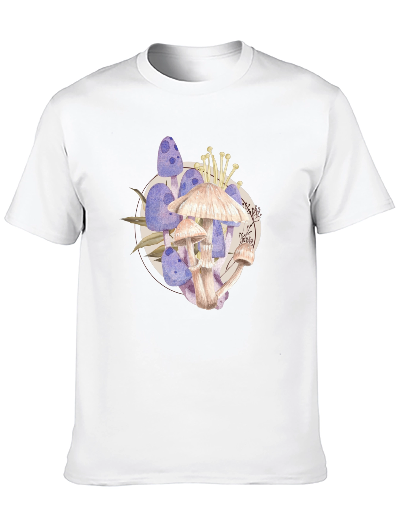 Mushroom Watercolor Graphic T-Shirt