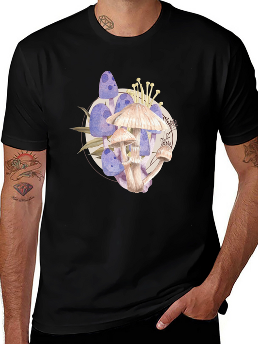 Mushroom Watercolor Graphic T-Shirt