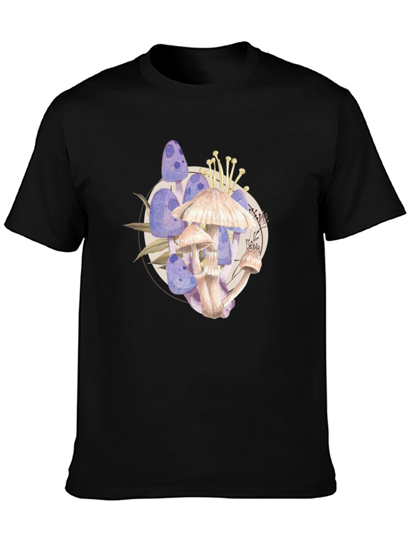 Mushroom Watercolor Graphic T-Shirt