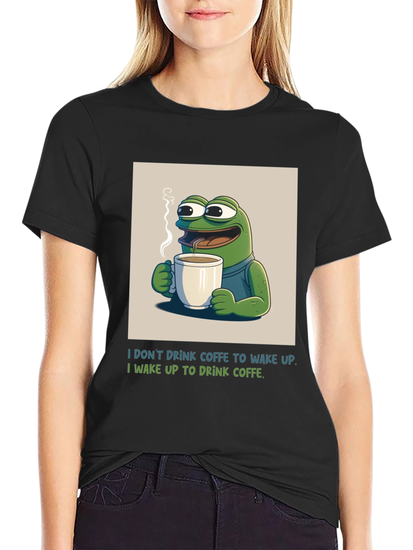 Funny Frog Coffee T-Shirt
